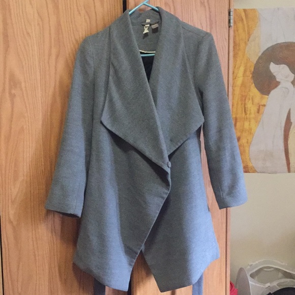 h&m wrap coat